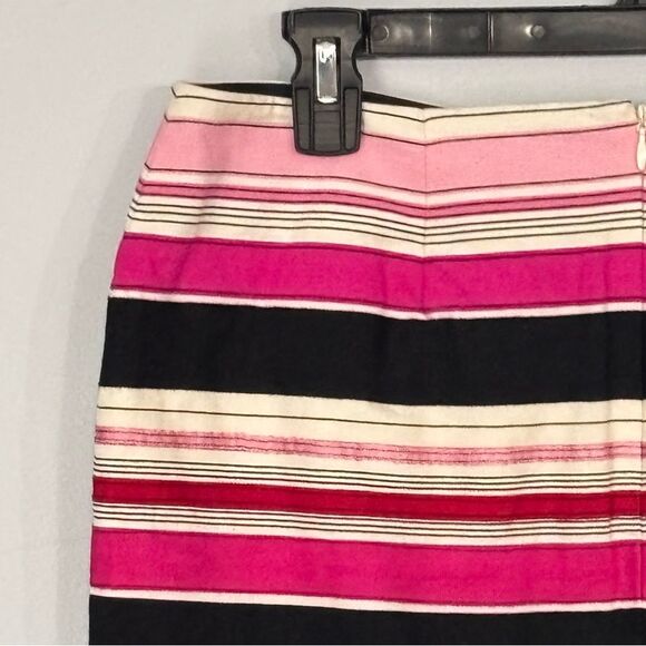 Talbots | Women’s Petite Silky Ribbon Pencil Skirt Grosgrain Striped Lined Pink - Picture 10 of 16